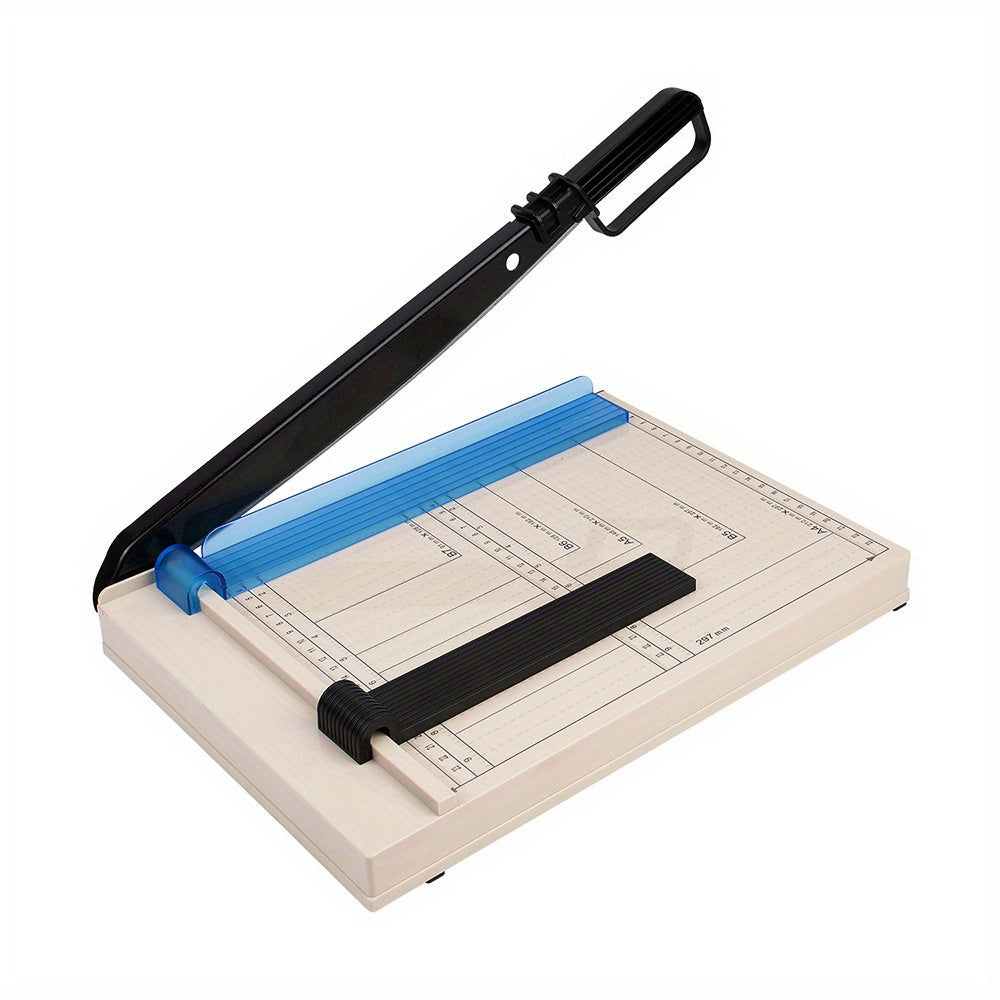 12 Inch Heavy-Duty Guillotine Paper Cutter Trimmer Safety Guard Corner Rounder Laser Grid Non-Slip Base White Photos Cardstock Scrapbook Office Craft Cutting Tool