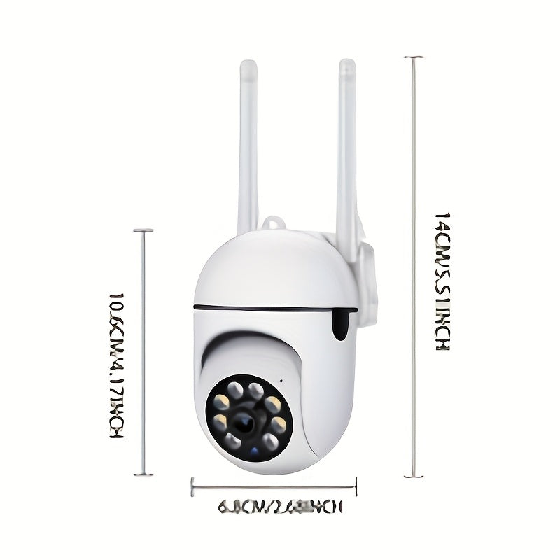 4-Pack 5G WiFi Security Camera 1080P – 360° PTZ Panorama Smart PIR Motion Detection Color Night Vision Two-Way Audio IP54 Weatherproof, Indoor Outdoor Home Surveillance with App Remote Viewing