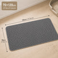 Cat Litter Mat Extra Large 27.6x47.2 Inch Honeycomb Double Layer Anti-Tracking EVA Non-Slip Waterproof Litter Trapper for Multi-Cat Households Easy to Clean Fits Large Litter Boxes Gray Khaki