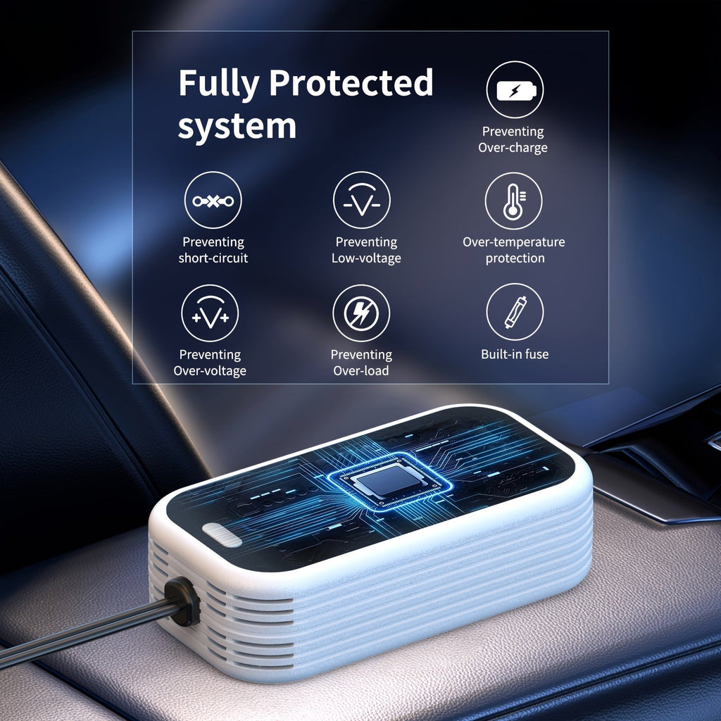 200W Car Power Inverter DC 12V to AC 110V with 30W USB-C PD Fast Charge 24W QC3.0 Car Outlet Adapter for Laptop Phone Tablet MacBook Road Trips Camping Trucks SUVs RVs