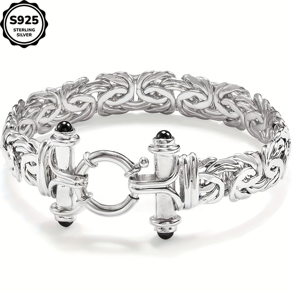 925 Sterling Silver Classic Women's Bracelet – Elegant Silver Chain Bracelet for Anniversary, Graduation & Valentine's Day, Holiday Gift Box Included