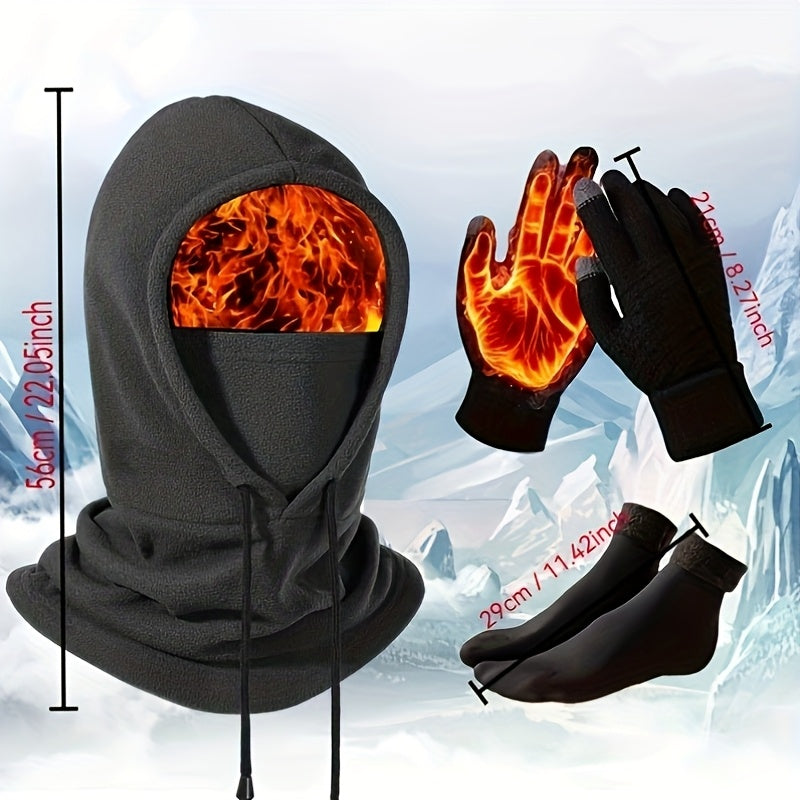 Balaclava Full Face Mask Winter Windproof for Men & Women – Thermal Cold-Proof Ski Cycling Outdoor Headgear with Neck & Shoulder Coverage, Viscose Lined Lightweight Unisex Snow Mask