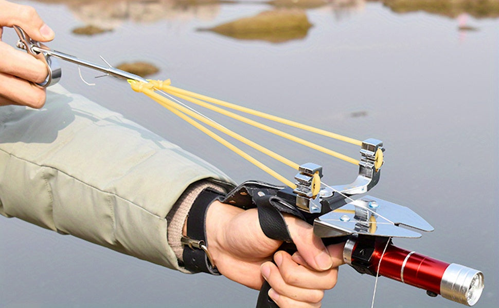 12-Pack Stainless Steel Fishing Slingshot Arrowheads Detachable – Bowfishing Arrow Tips Slingshot Fishing Darts Replacement Broadheads for Bow Fishing Slingshot Shooting Accessories