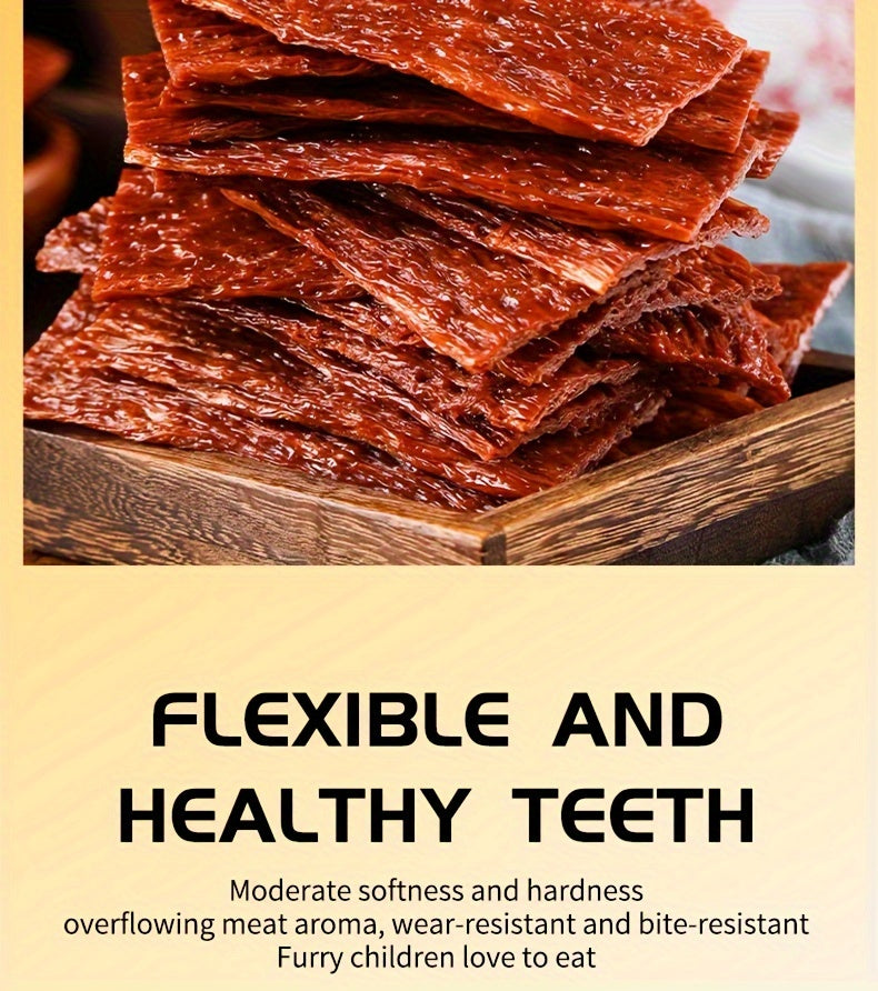 Dried Beef Tendon Dog Chews Natural High-Protein Jerky Treats Chew Sticks for Training Rewards Dental Health All Breeds Small Medium Large Dogs 250g 500g 2-Pack