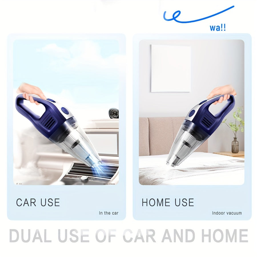 Cordless Handheld Vacuum Cleaner 5000Pa Strong Suction USB Rechargeable Portable Wireless Vacuum for Car Interior Home Office Pet Hair 40dB Low Noise 2000mAh Battery One-Click Dust Empty 6 Colors