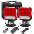 Wireless Magnetic Trailer Light Kit 26 LED Towing Tail Lights with 7-Pin Plug – Stop Turn Brake Backup Reverse IPX5 Waterproof 100FT Range for Trucks & Trailers 12-24V