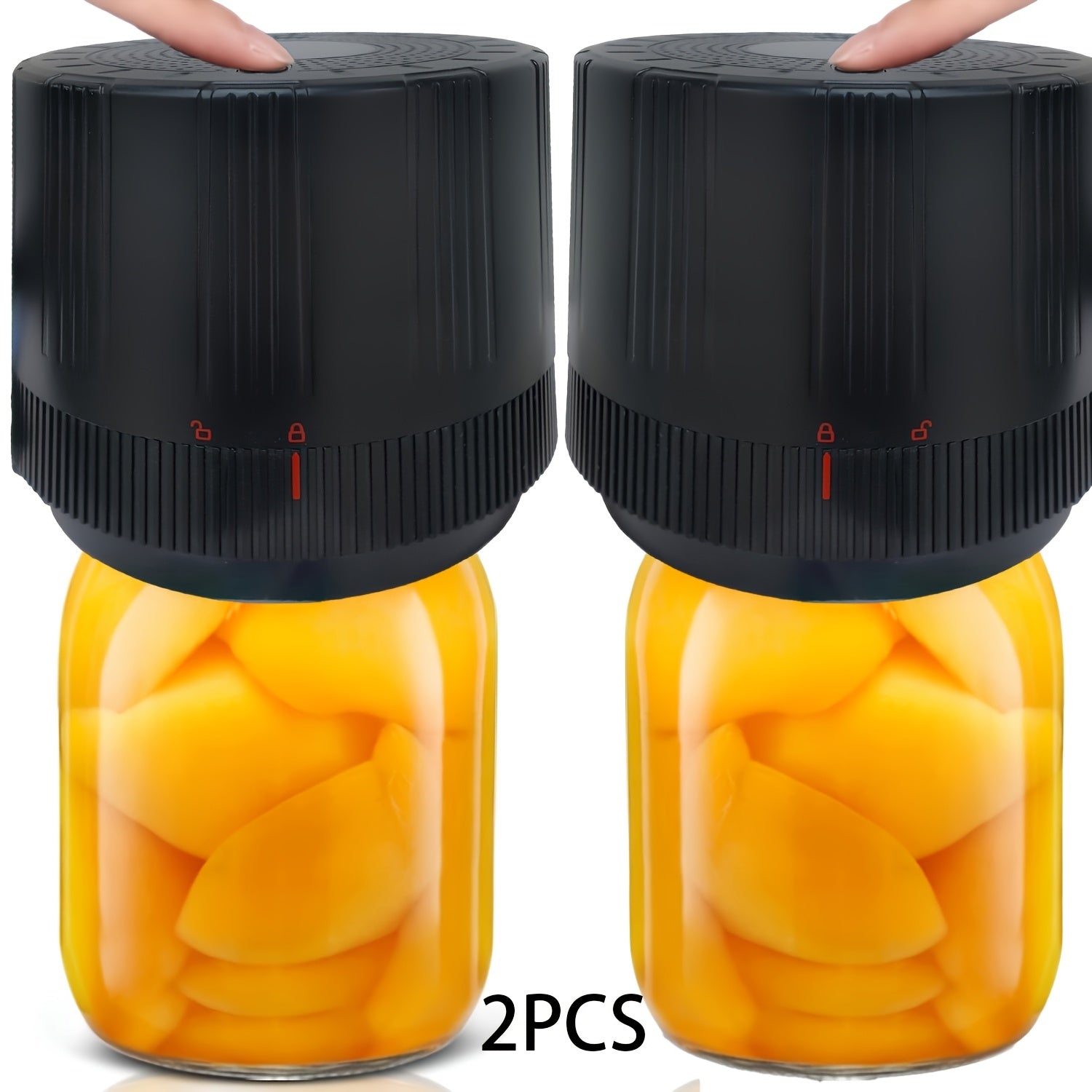 Electric Cordless Vacuum Sealer Kit for Mason Jars – Wide & Standard Mouth Food Storage & Fermentation Airtight Seal, 1-Pack or 2-Pack, Rechargeable Portable Kitchen Gadget for Meal Prep