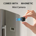 2K Mini Wireless Security Camera – WiFi Indoor Surveillance Camera with Night Vision, Magnetic Mount, Continuous Recording, Baby & Pet Monitor, USB/Battery Powered, SD Card & Cloud Storage