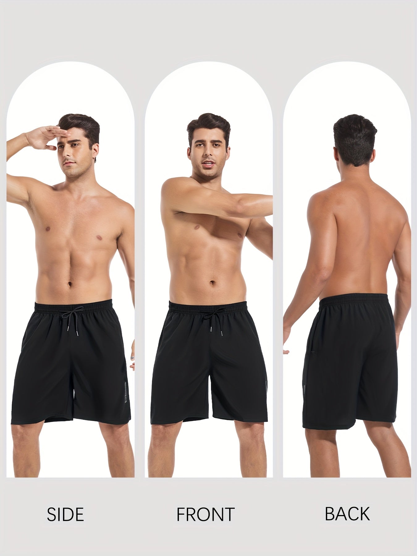 5-Pack Men's Woven Gym Workout Shorts Quick Dry Mixed Colors – Lightweight Basketball Running Athletic Shorts Stretch Waistband Side Zip Pocket for Men Sizes S M L XL XXL