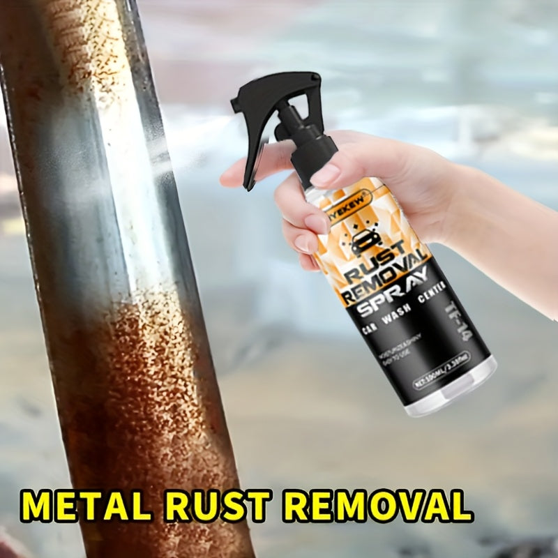 Fast-Acting Metal Rust Remover Spray 3.38oz – Dissolves Rust on Chrome, Iron, Alloy & Steel, No Residue, Safe for Plastic & Rubber, Automotive & Household Use