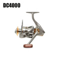 Metal Spinning Fishing Reel 5.2:1 Gear Ratio 22LB Max Drag - Aluminum Alloy Ambidextrous Reel for Freshwater Saltwater Bass Carp Fishing