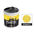 Car Plastic Rubber Repair Cream All-in-One Trim Restorer Scratch Remover Tire Shine Wax Anti-Cracking Anti-Aging UV Protection Formula for Interior Exterior Car Detailing Includes Sponge