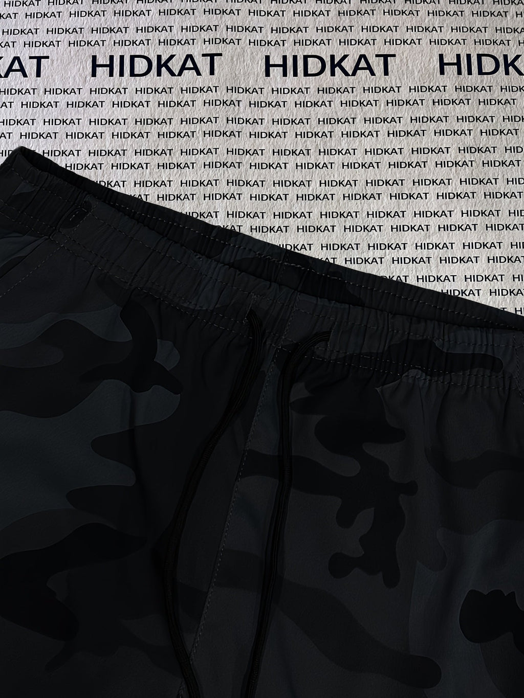 Women's Camo Cargo Pants Lightweight Breathable Hiking Outdoor Casual Long Pants – Multi-Pocket Elastic Waist, Sizes XS-XXL, Camouflage Khaki Black Army Green Grey