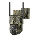 4G LTE Solar Security Camera Outdoor Wireless – No WiFi Needed, 4K Night Vision, 360° Pan/Tilt Live View, Two-Way Audio, Waterproof Trail Camera for Hunting, Farm, Ranch & Wildlife Monitoring