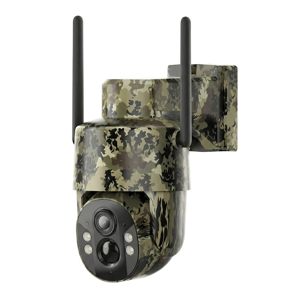 4G LTE Solar Security Camera Outdoor Wireless – No WiFi Needed, 4K Night Vision, 360° Pan/Tilt Live View, Two-Way Audio, Waterproof Trail Camera for Hunting, Farm, Ranch & Wildlife Monitoring