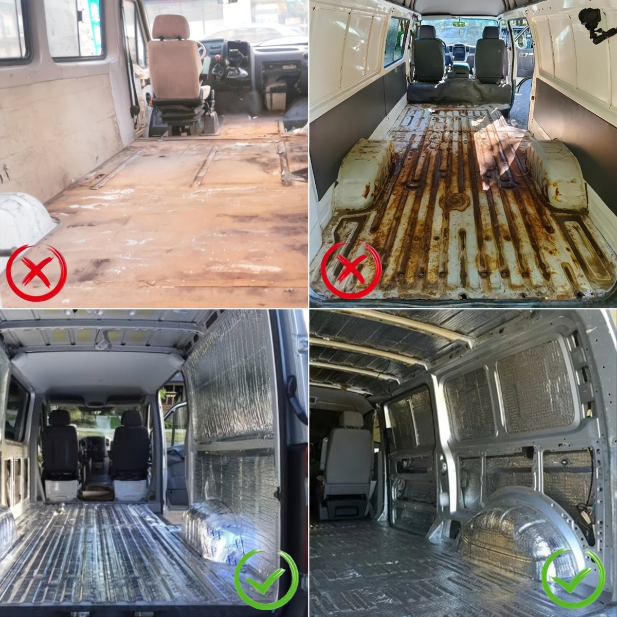 Car Sound Deadener Heat Shield Mat 22 26 Sqft Self-Adhesive Aluminum Foil Noise Reduction Insulation Easy Cut Install for Floor Door Trunk Firewall Free Installation Tools