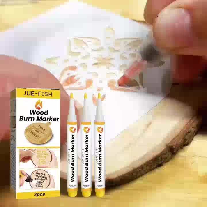 Wood Burning Kit 12 Pcs Pyrography Set with Wooden Coasters Burning Pen DIY Woodworking Craft Tool 4 Boxes