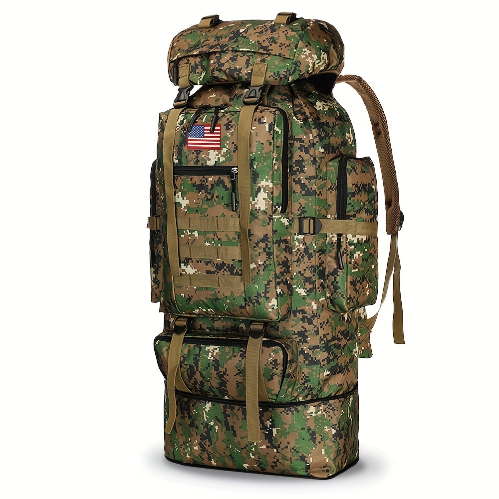 100L Tactical Backpack Large Capacity Molle Hiking Backpack with Multiple Compartments & Ergonomic Straps - Heavy Duty for Camping, Travel, Trekking & Outdoor Adventures