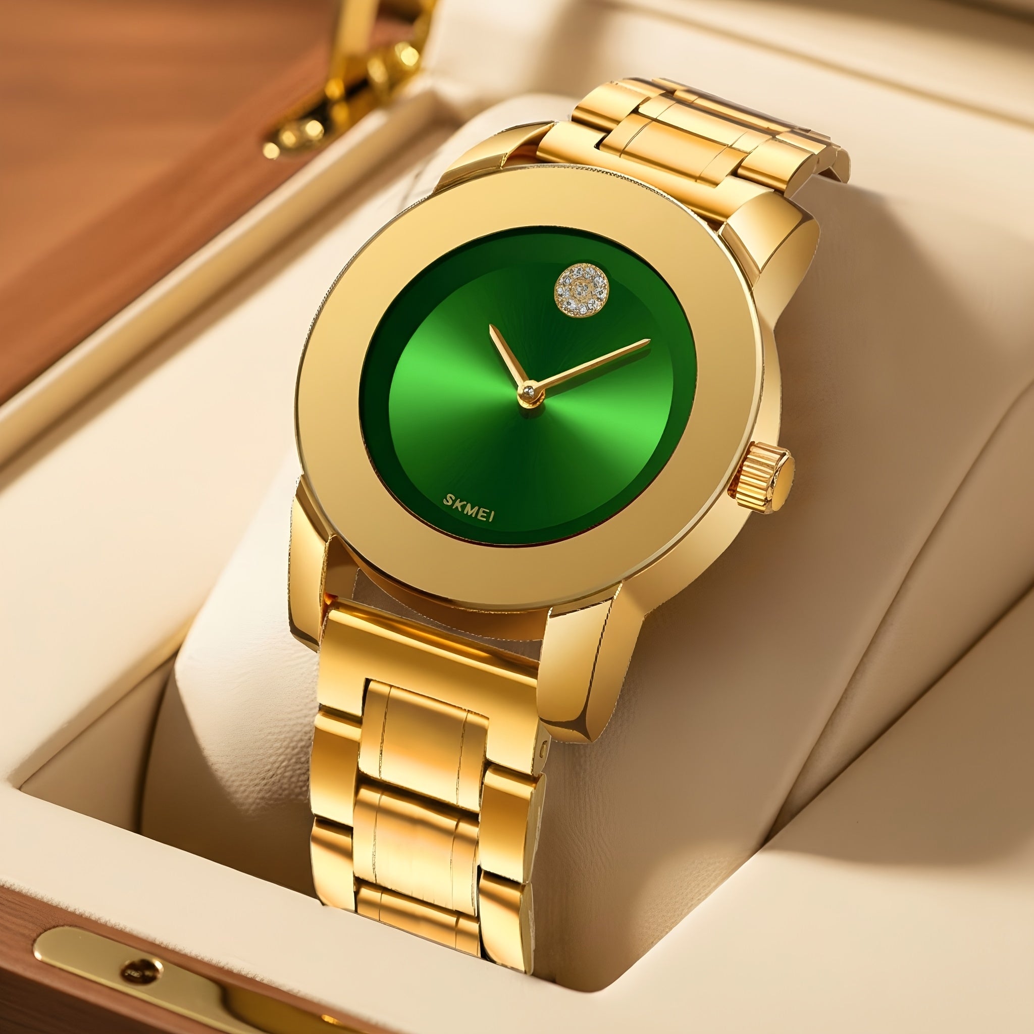 Women's Quartz Watch Round Dial Elegant Analog Wristwatch for Ladies – Party, Daily Wear & Birthday Gift, 6 Colors Available