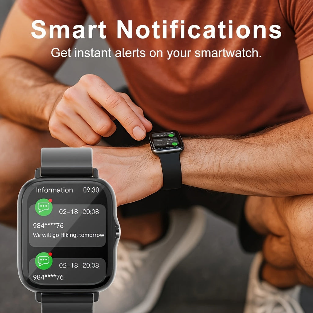 2026 Smartwatch Unisex Wireless Calling & Dialing – Multiple Sports Modes Heart Rate Sleep Tracker Multi-App Notifications Fitness Watch for Men Women Compatible with iPhone Android
