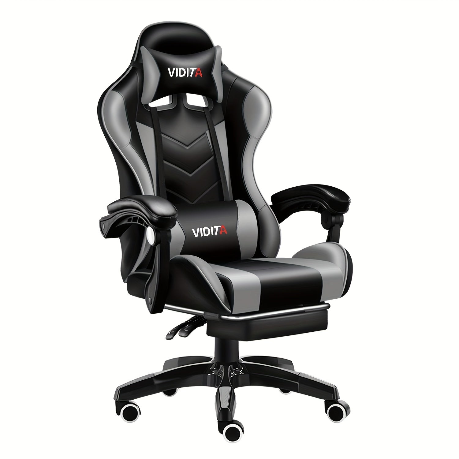 Gaming Chair High Back Ergonomic Racing Chair with Footrest & Lumbar Support – Adjustable Recline Swivel Computer Office Chair, 8 Colors