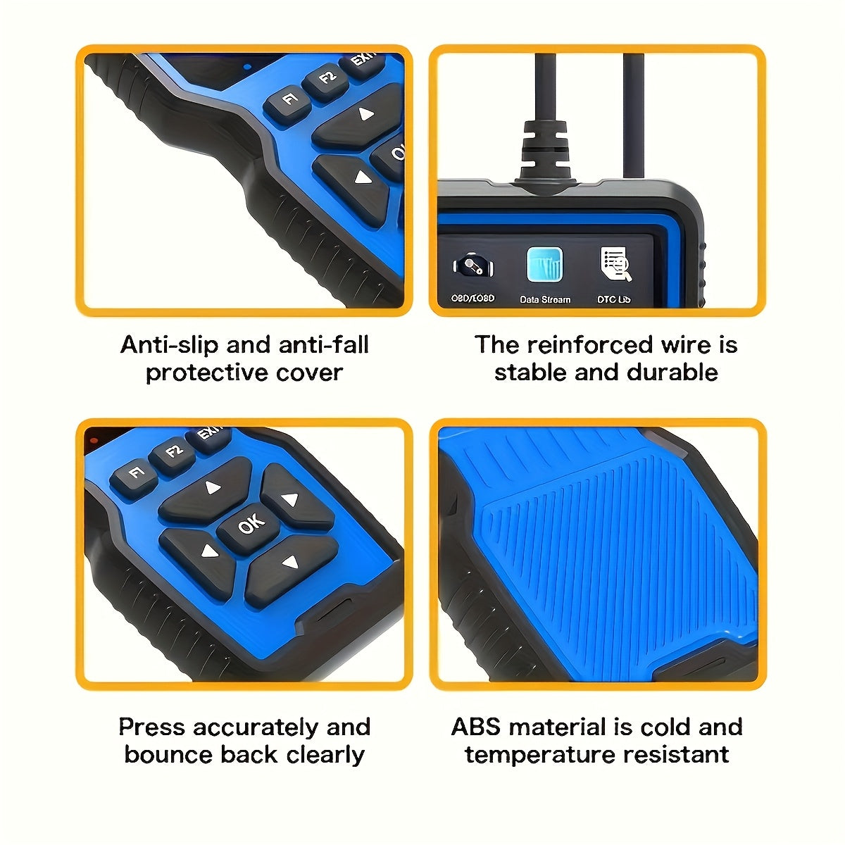 OBD2 Scanner Code Reader Plug-and-Play Car Diagnostic Tool Read Clear Engine Codes Live Data Freeze Frame I/M Readiness Emissions Test All OBDII Vehicles 1996+ No Battery Blue | Nova Mart