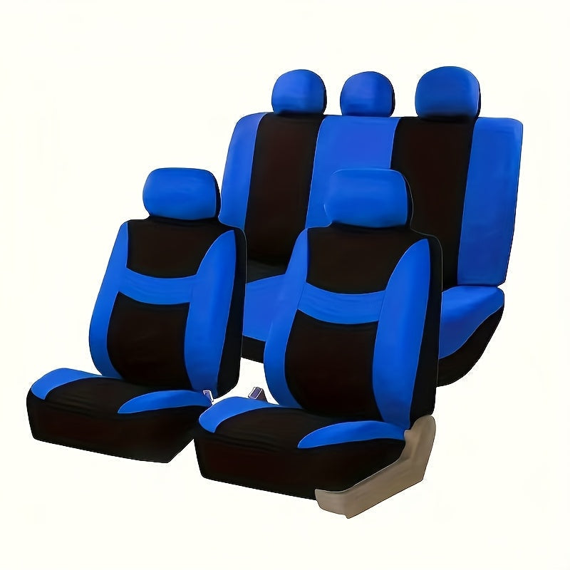5-Seater Car Seat Covers Full Set Breathable Fabric – Universal Fit SUV Sedan, Dust-Proof Thickened Wear-Resistant All-Season Seat Protector, Multi-Color Options