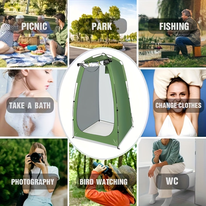 Pop-Up Camping Shower Tent & Privacy Shelter – Portable Waterproof Changing Room, Outdoor Toilet Tent for Camping, Hiking, Beach, Backpacking & Festivals, Instant Setup No Tools Needed