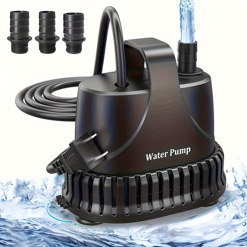 800GPH Submersible Water Pump 40W High Flow Fountain Pump with 7Ft Cord Filter Bag for Aquarium Fish Tank Pond Waterfall Garden Fountain Hydroponics Water Table Sump