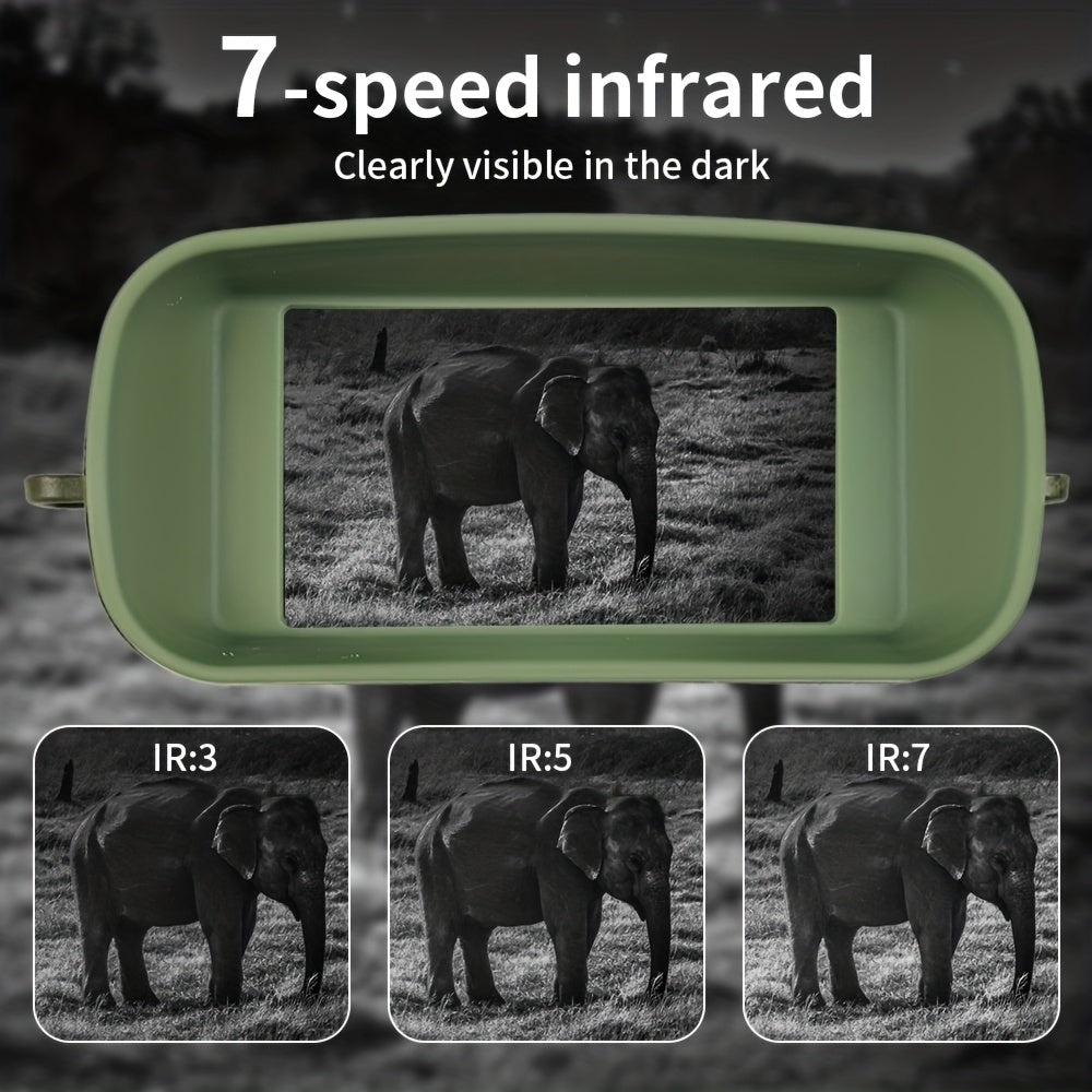 Night Vision Goggles 2.5K HD with 3-Inch Screen & 6X Zoom – 7-Speed IR Infrared Binoculars, 2000mAh Rechargeable, Video & Photo, Camouflage Design for Hunting & Wildlife Observation