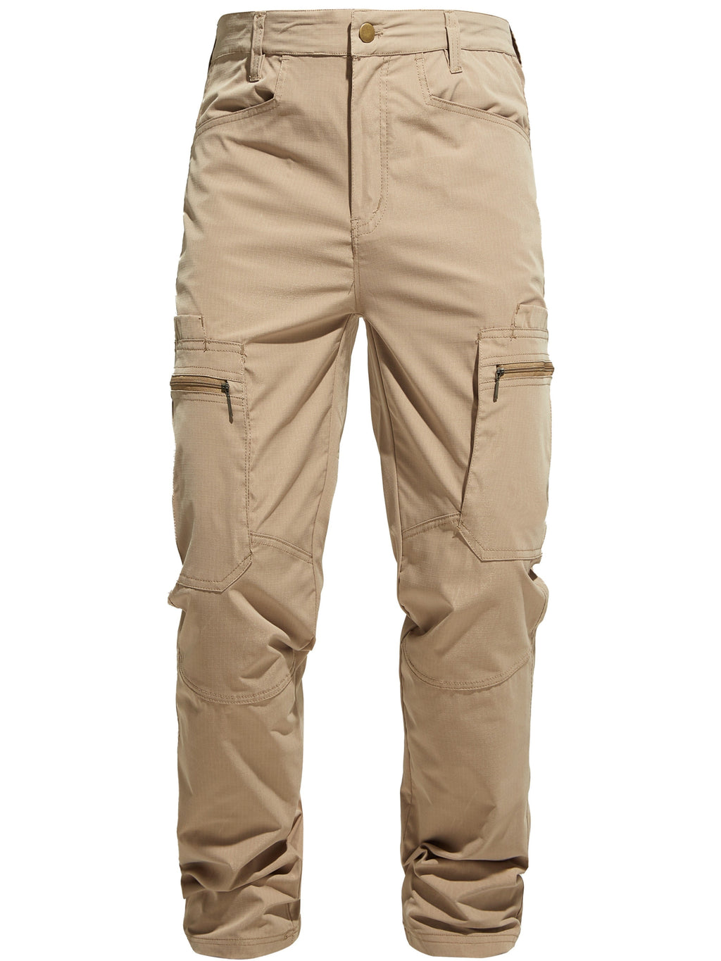 Men's Outdoor Cargo Hiking Pants Multi-Pocket Tactical Trousers All Season Lightweight Camping Fishing Cycling Dark Gray Khaki Sizes 30-42