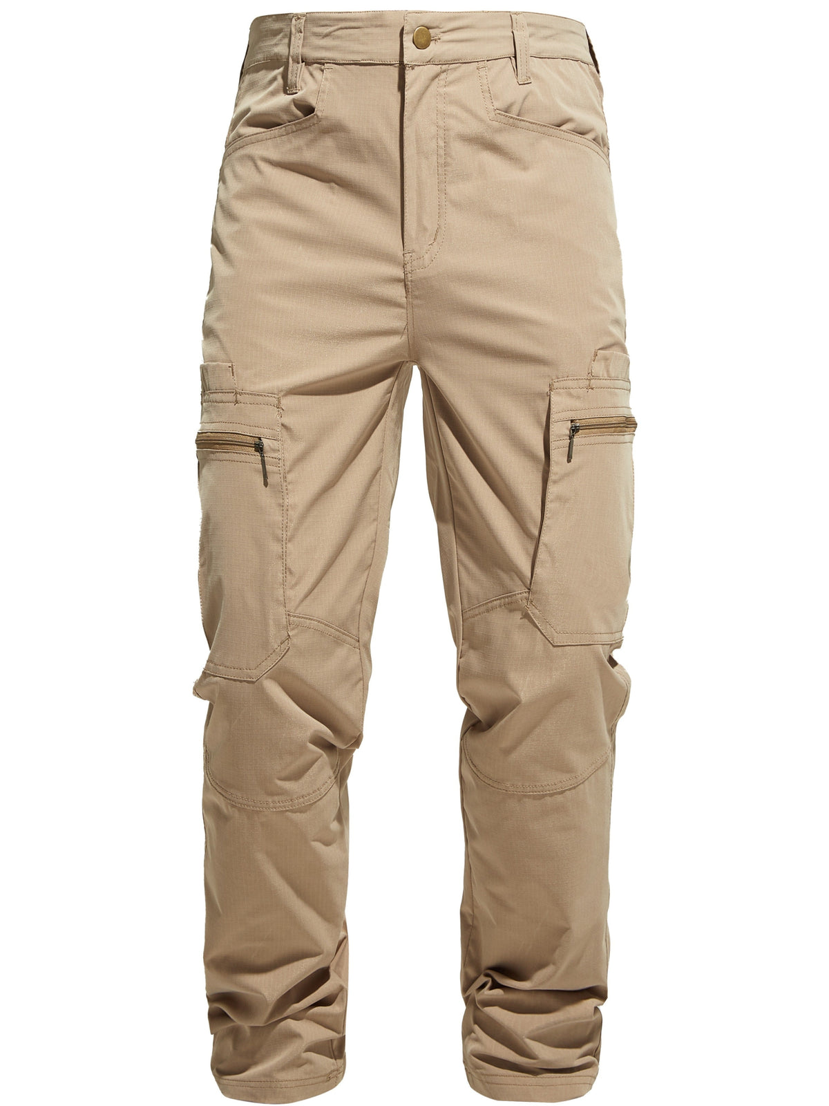 Men's Outdoor Cargo Hiking Pants Multi-Pocket Tactical Trousers All Season Lightweight Camping Fishing Cycling Dark Gray Khaki Sizes 30-42