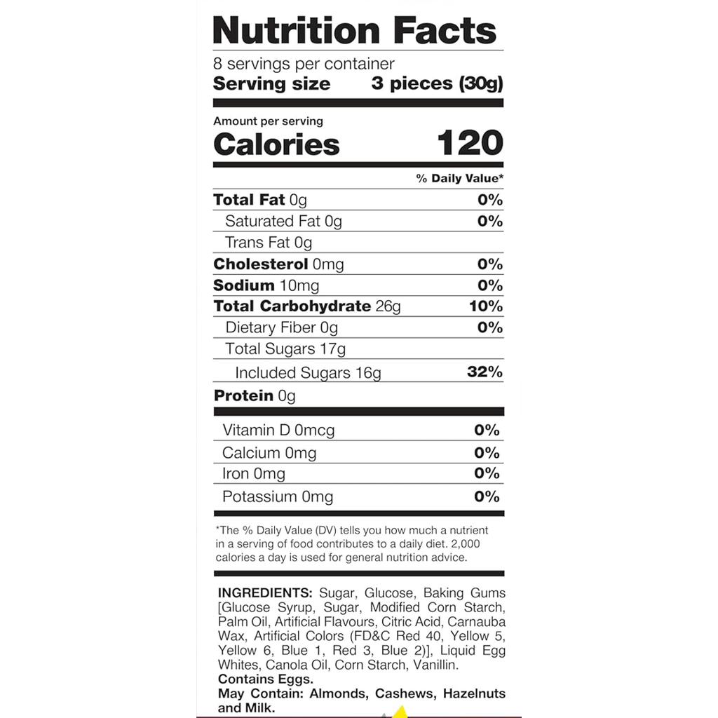Original Jujube Nougat Candy Soft Chewy Nougat with Colorful Jelly Pieces Individually Wrapped Sweet Snack 8oz 1lb 3lb