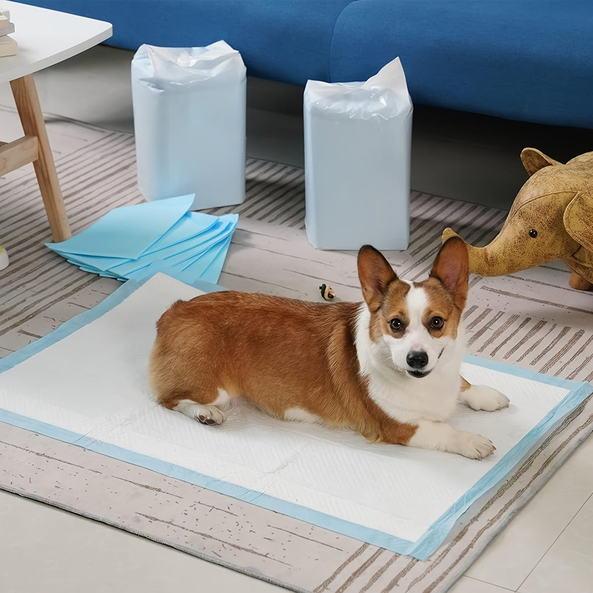 Super Absorbent Dog Pee Pads 23.6x23.6 Inch for Puppy Training & Indoor Pet Toilet Use – Leak-Proof Odor-Control Training Pads, 50/100/200/400 Count Bulk Value Packs