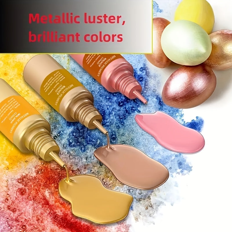 12 Color Metallic Alcohol Ink Set for Epoxy Resin Art – Concentrated Glitter Alcohol Pigment Dye for Resin Petri Dish Cup Making Coasters Jewelry 0.34 oz per Bottle