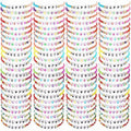 96 Pcs Y2K Beaded Friendship Bracelets Set for Women Teen Girls – Colorful Stackable BFF Party Favors Bulk Bracelet Pack Trendy Jewelry Gift Birthday Valentine's Day Easter Christmas