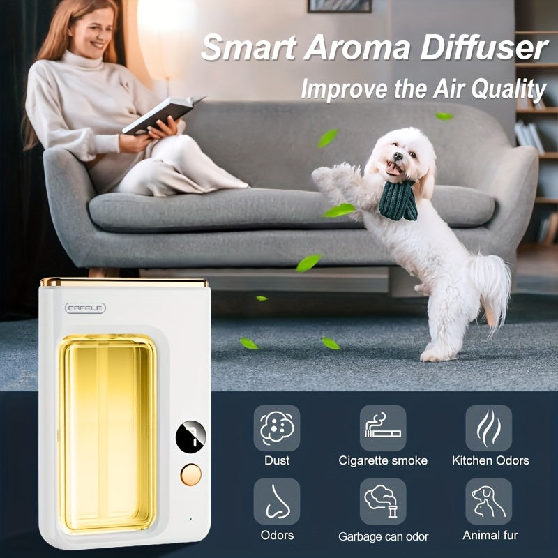 Essential Oil Diffuser & Humidifier with Essential Oils Bundle – Ultrasonic Aromatherapy Diffuser, Auto Shut-Off, Quiet Operation & 7 LED Colors for Home, Bedroom, Office, Yoga & Bathroom | 1, 3 or 5 Bottles