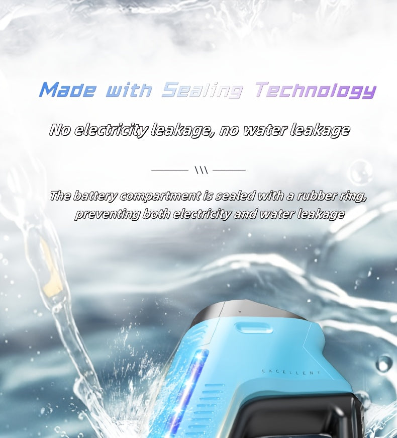 Electric Water Gun with LED Pulse Light & Auto-Fill – 40ft Long Range Rapid-Fire Squirt Gun, USB Rechargeable 240-Shot Tank, Water Blaster for Kids & Adults Pool Beach Backyard