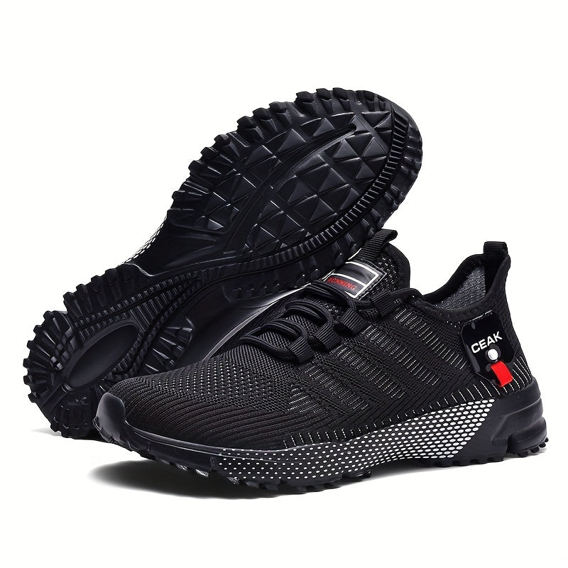 Men's Breathable Mesh Sneakers – Lightweight Non-Slip Low-Cut Athletic Shoes for Running, Jogging, Gym, Outdoor Sports & Daily Casual Wear, Sizes US 6.5–13.5