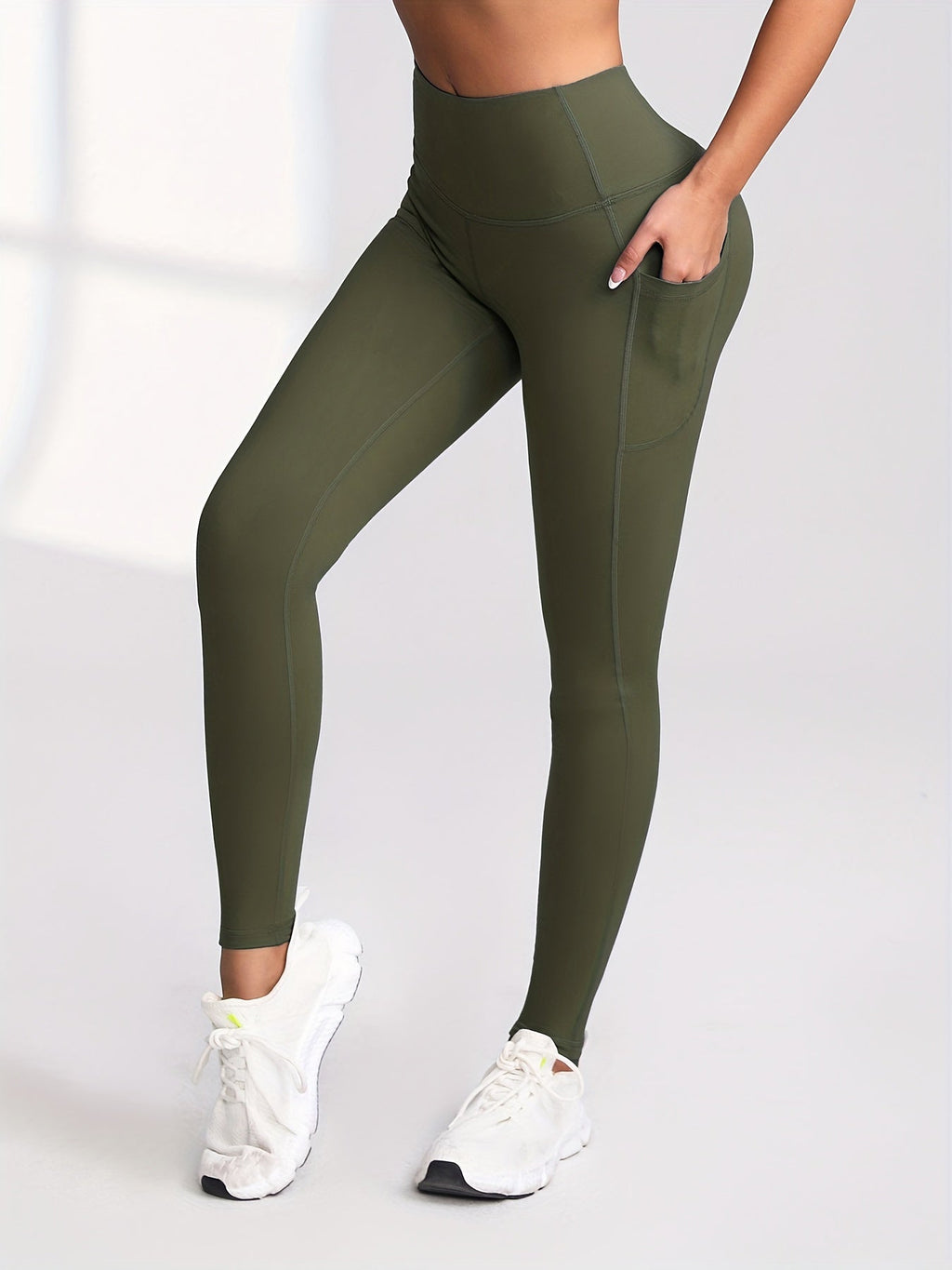 High Waist Leggings with Pockets Women 6 Pack Buttery Soft Tummy Control Yoga Pants Multicolor Sets S-XXL