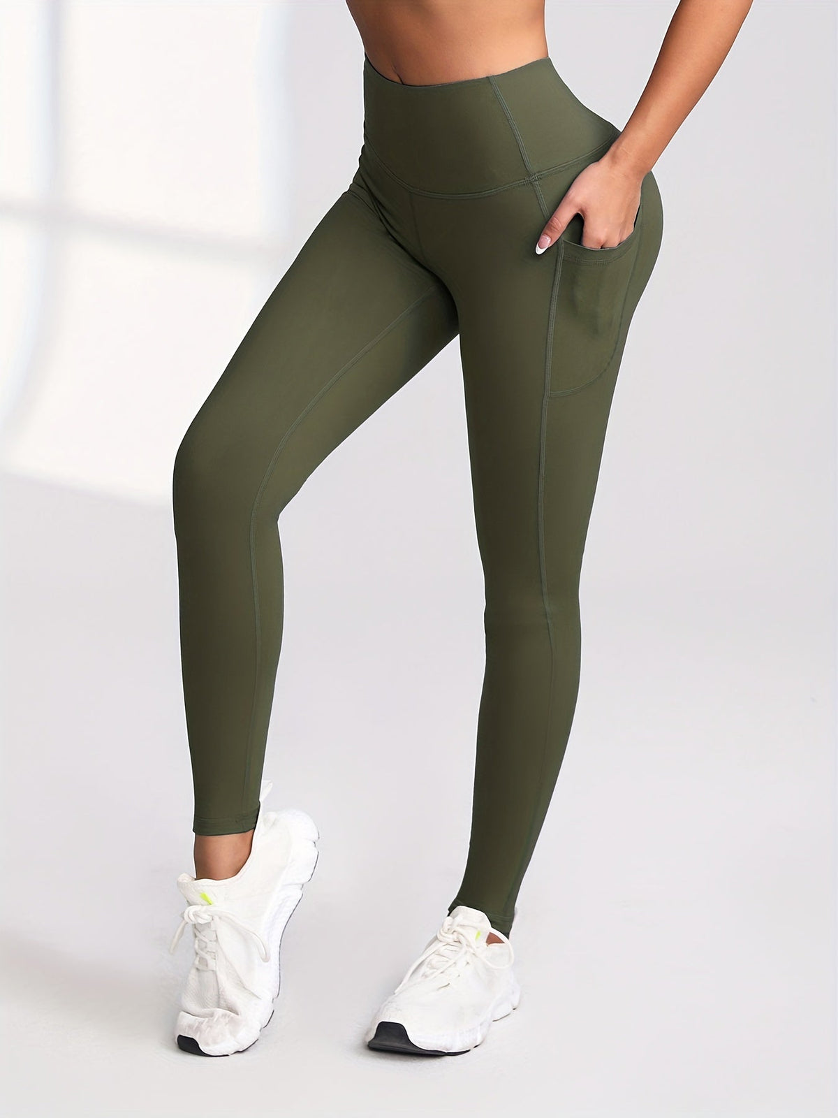 High Waist Leggings with Pockets Women 6 Pack Buttery Soft Tummy Control Yoga Pants Multicolor Sets S-XXL
