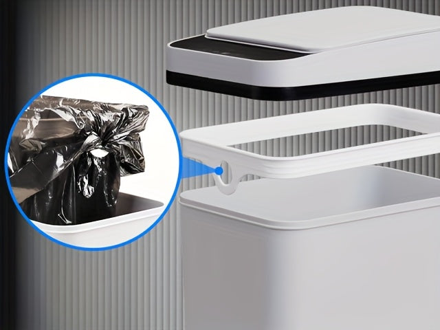 Automatic Touchless Trash Can 2 Pack – 4 Gallon & 2.8 Gallon Motion Sensor Trash Bin with Lid, Slim Smart Garbage Can for Bathroom, Bedroom, Office, Kitchen, Living Room