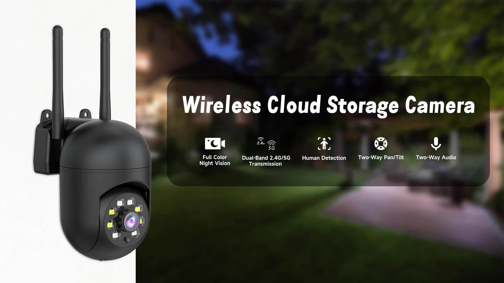Indoor Security Camera 4 Pack 3MP Wireless WiFi – Cloud Storage, AI Motion Detection, Dual-Band 2.4G/5G, Two-Way Audio, Color Night Vision, Home Surveillance System