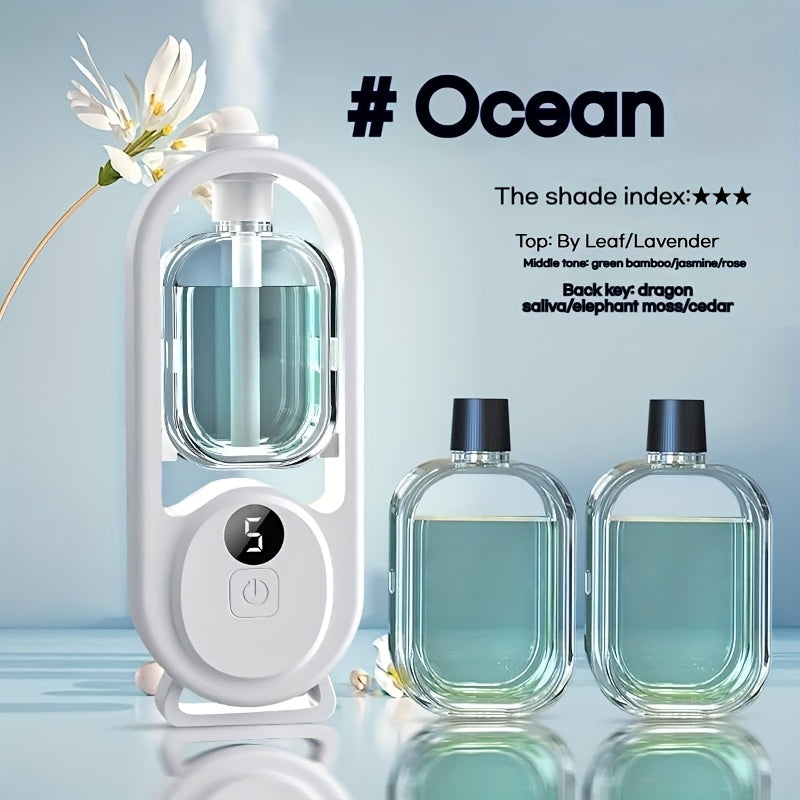 Essential Oil Diffuser Aromatherapy Humidifier with 7 Color LED Light – USB Powered Quiet Mini Aroma Diffuser for Bedroom, Office, Yoga & Home with Timer, Multiple Scents | Hilton Gardenia Ocean Jasmine