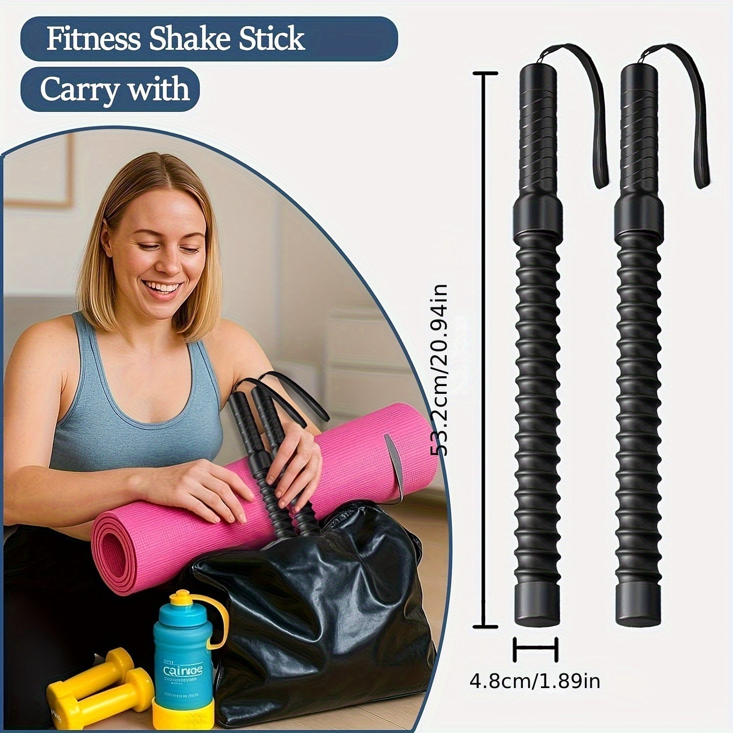 No-Anchor Cordless Battle Rope Set 2pcs – Portable HIIT Full Body Workout Combat Rope for Arm Strength & Cardio Training, Home Gym Fitness Equipment for Men & Women, Indoor Outdoor Exercise