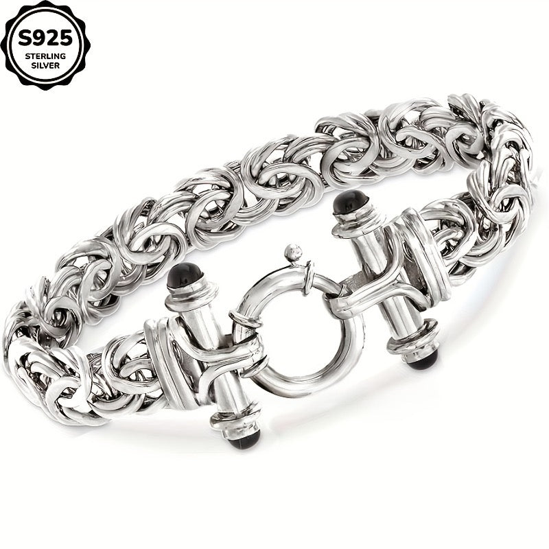 925 Sterling Silver Bracelet for Women with Gift Box – Classic Polished Elegant Wrist Jewelry in Silver & Gold, Perfect Birthday Valentine's Day Graduation Anniversary Christmas Gift for Her